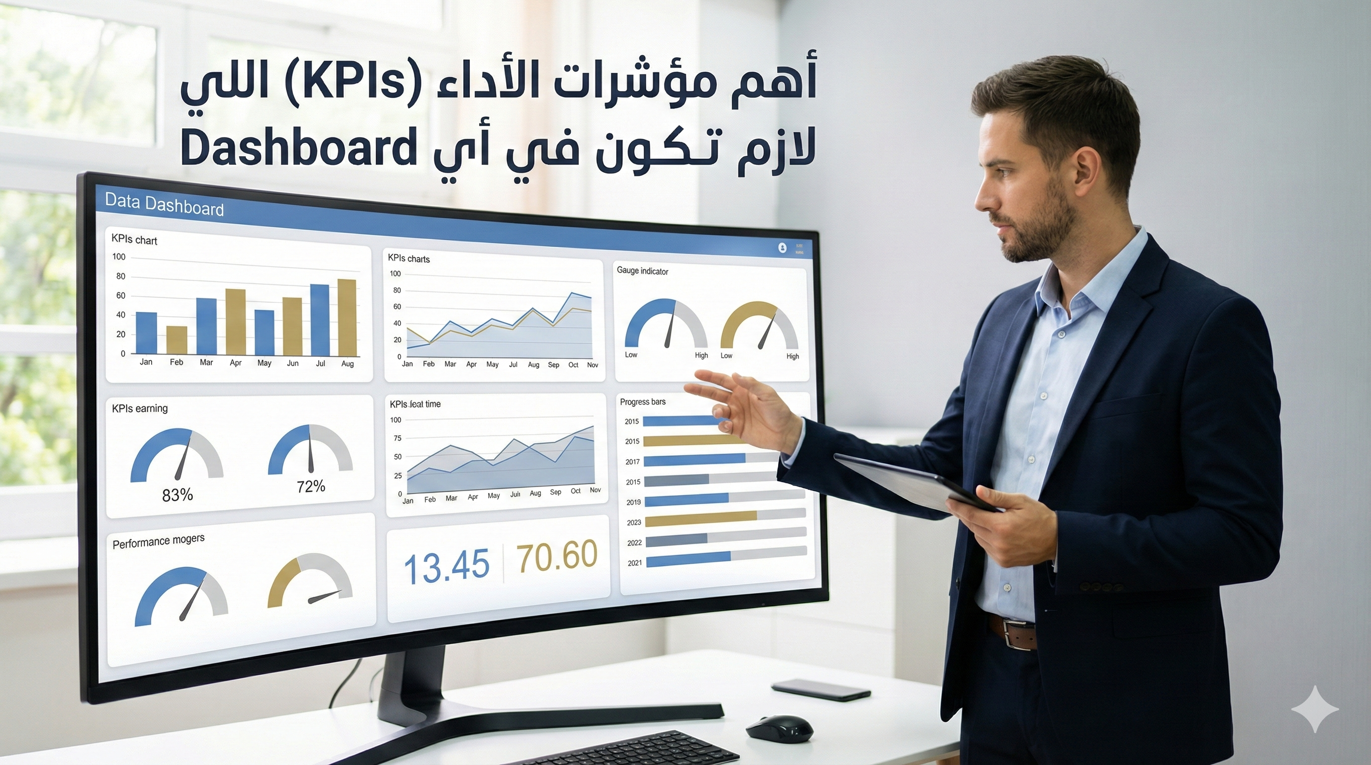أهم مؤشرات الأداء (KPIs) اللي لازم تكون في أي Dashboard